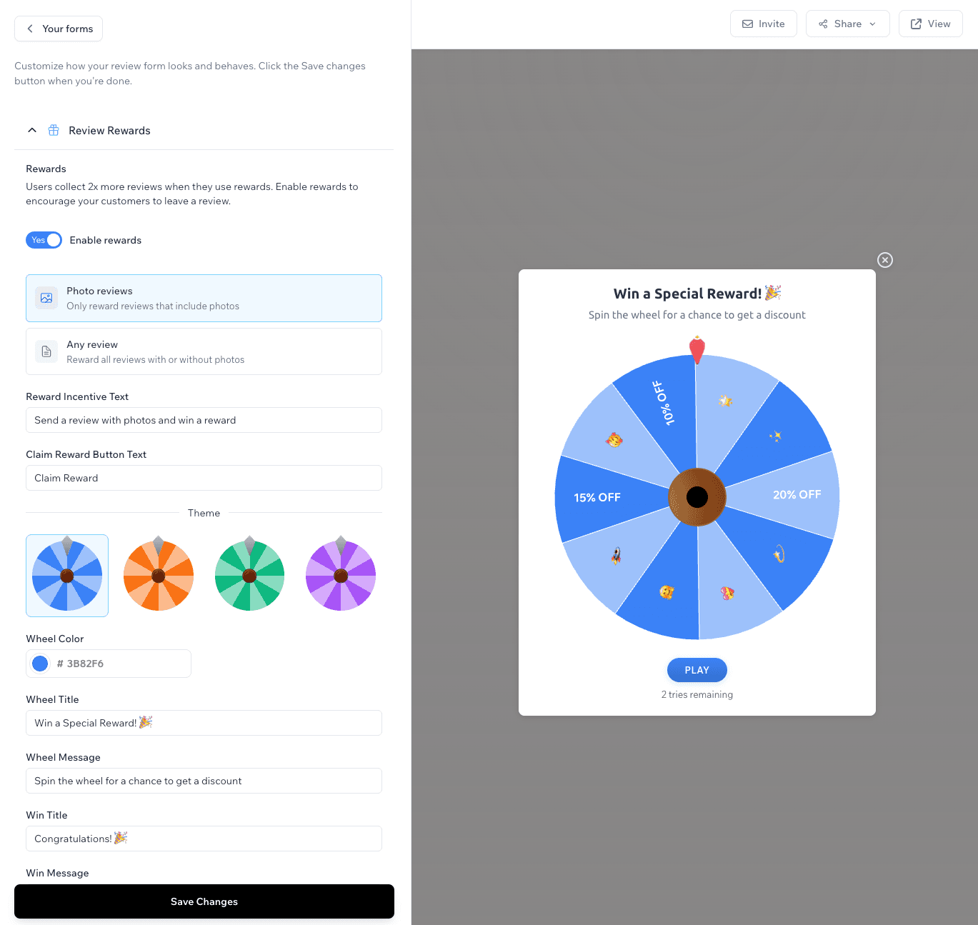 ReviewsJet Gamified Review Rewards